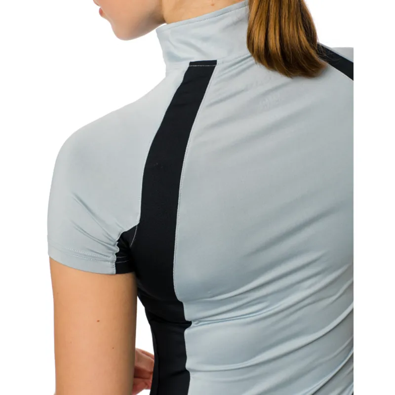 Horseware Aveen Half Zip Technical Short Sleeve Top - Blue-3