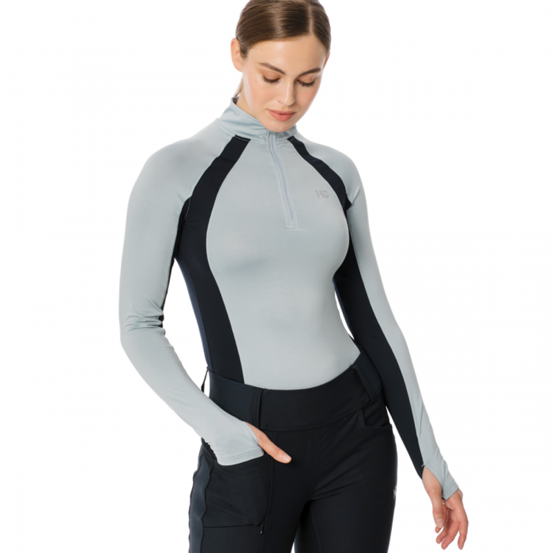 Horseware Aveen Half Zip Technical Long Sleeve Top - Blue-3