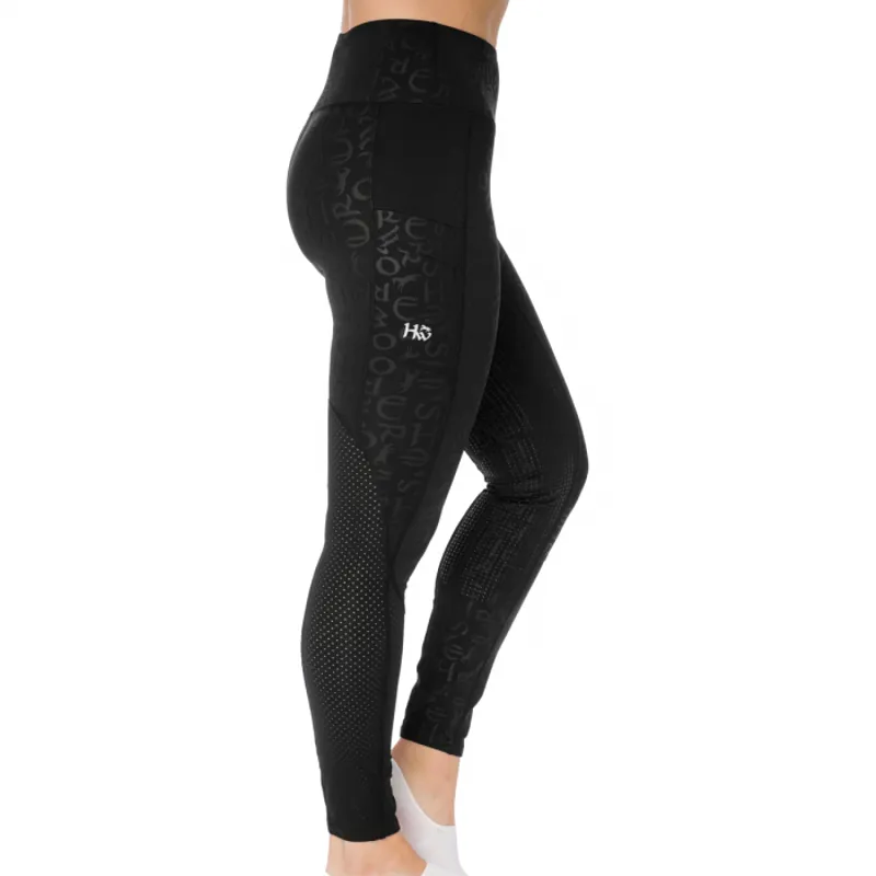 Horseware Monogram Riding Tights - Black-2