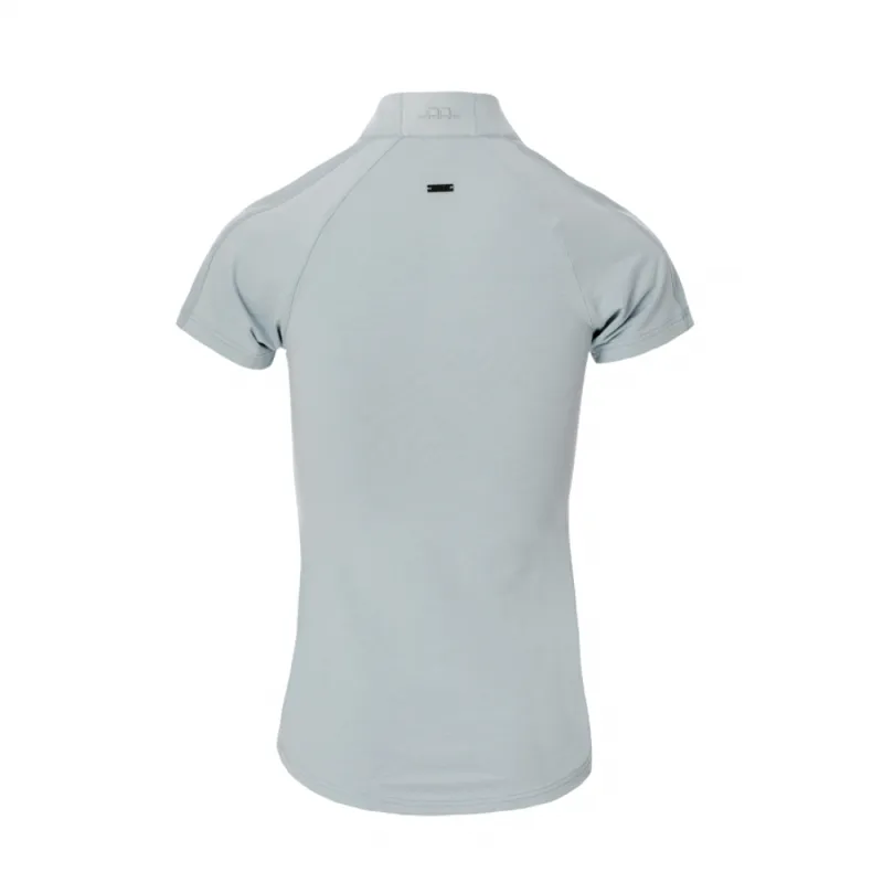 Horseware AA Platinum CleanCool Short Sleeve Half Zip Top - Powder Blue-1