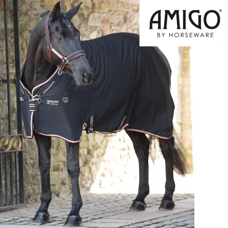 Horseware Rambo Helix Sheet - Black/Tan/Orange/Black