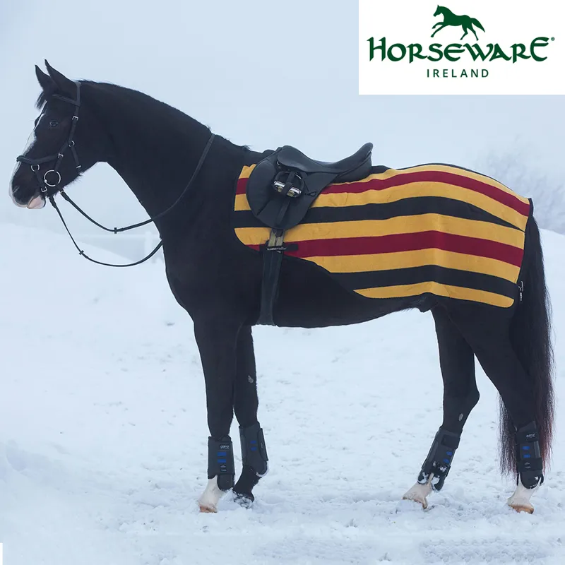 Horseware Rambo Fleece Competition Exercise Sheet - Whitney/Gold 