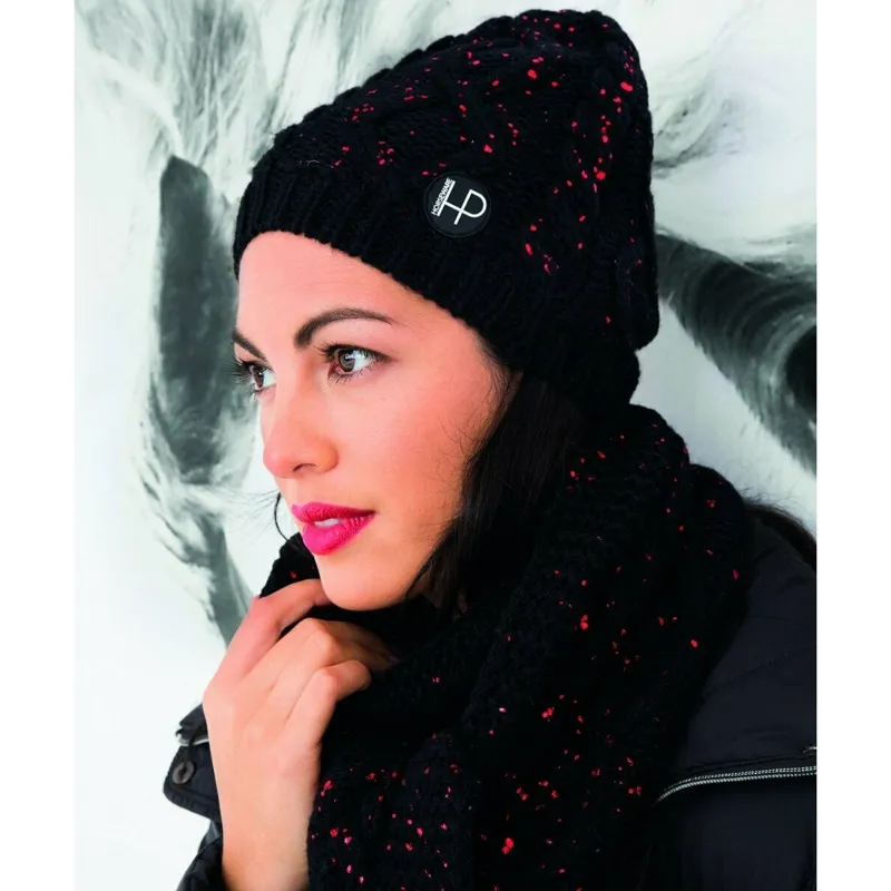 Horseware Platinum Hat and Scarf Set - Black-1