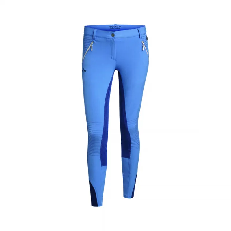 HV Polo Bachiler Full Seat Breeches - Capri Blue