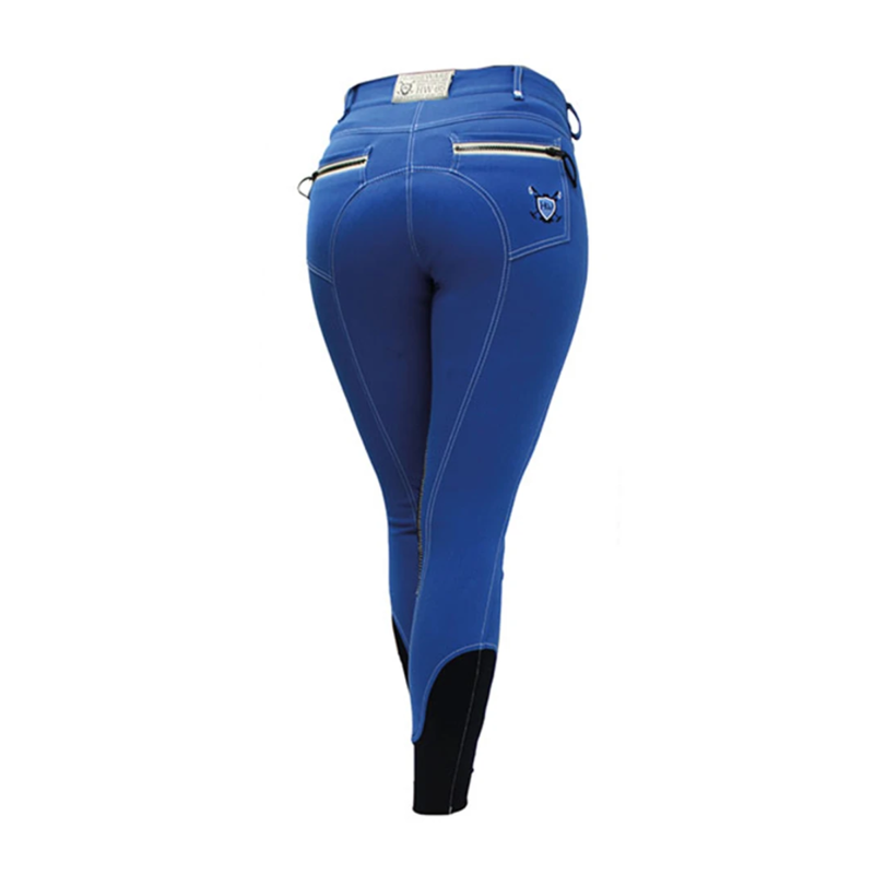 Horseware Adalie Ladies Knee Patch Breeches - Sky Blue-1