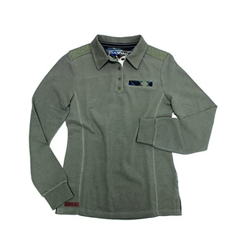 Horseware Lucy Rugby Top - Moon Rock-2