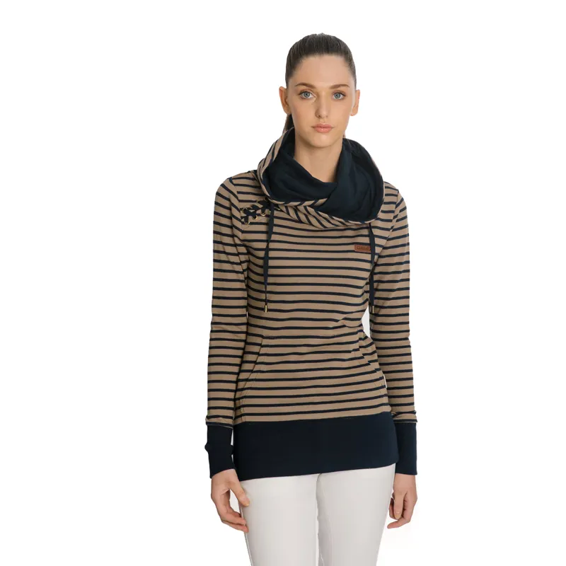 Horseware Edith Summer Cowl - Navy/Tan-3