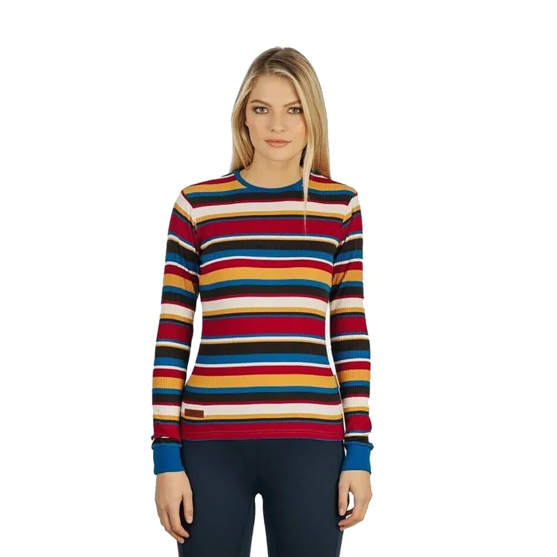 Horseware Long Sleeve Knit Top - Bright Autumnal -2