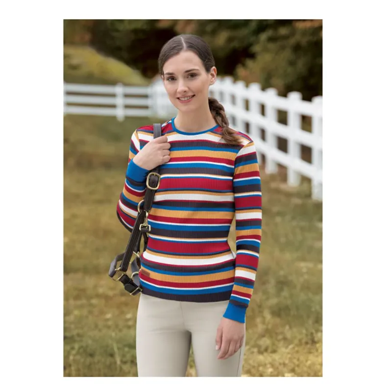 Horseware Long Sleeve Knit Top - Bright Autumnal -1