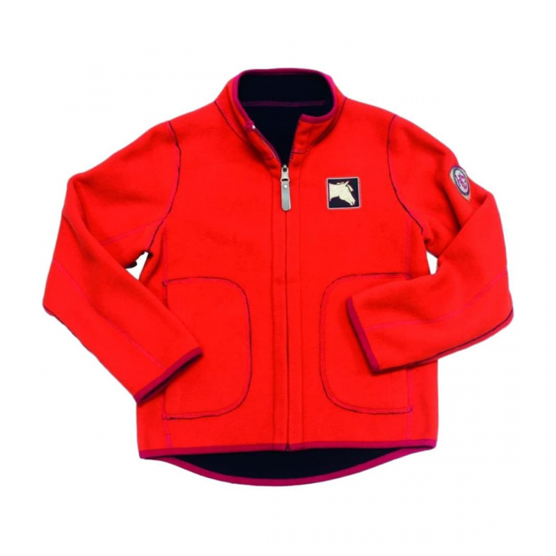 Horseware Kids Reversible Fleece - Navy/Orange-1