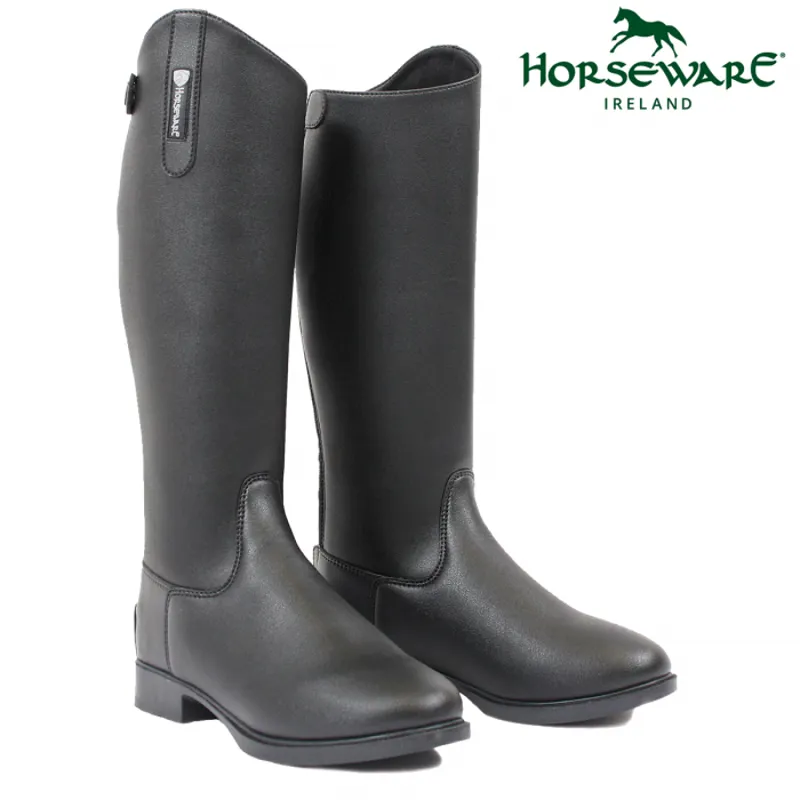 Horseware Ladies Synthetic Long Riding Boots - Black - Extra Wide