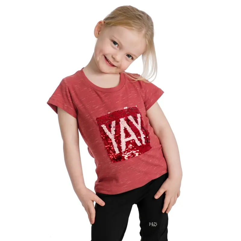Horseware Girls Novelty Tee - Rose