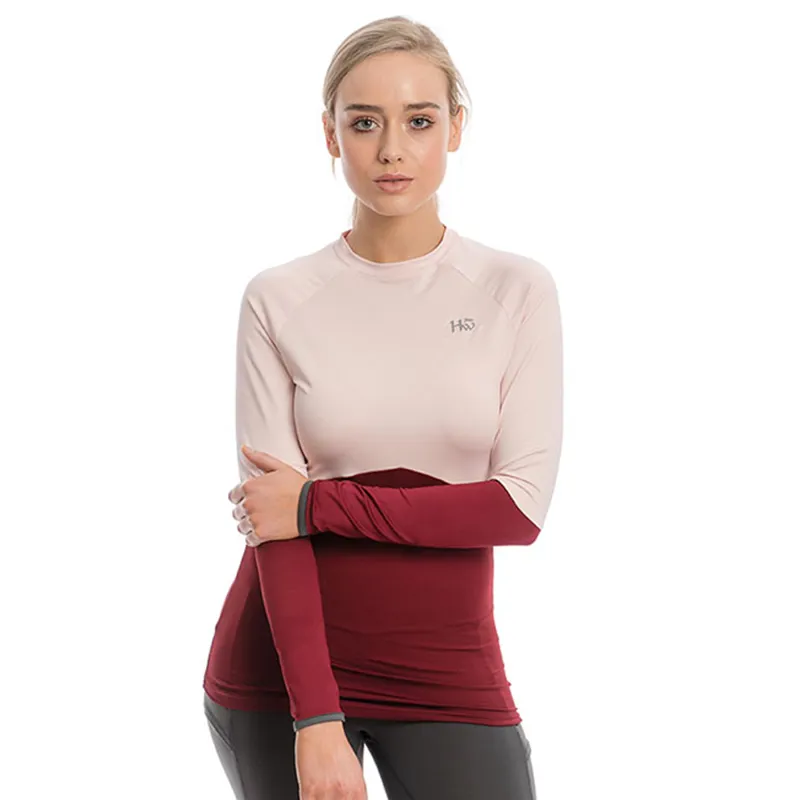 Horseware Jade Crew Neck Base Layer - Summer Berry/Rosewater
