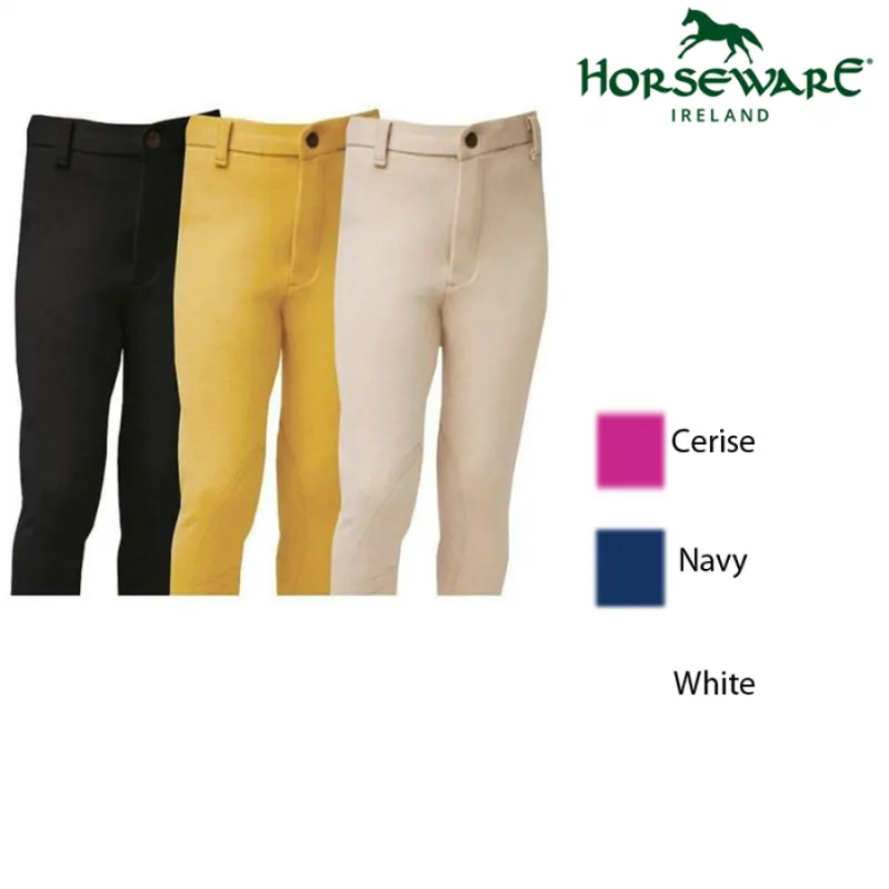 Horseware Kids Knitted Classic Jodhpurs - White