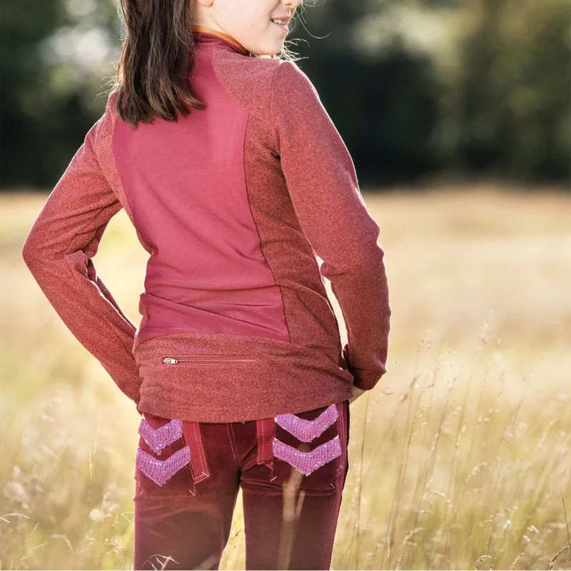 Horseware Kids Knitted Cord Breeches - Wine-1