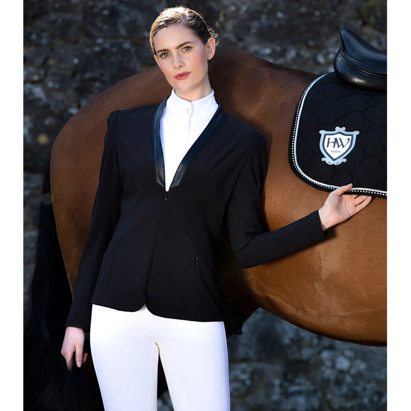 Horseware Ladies Collarless Competition Jacket - Black-2