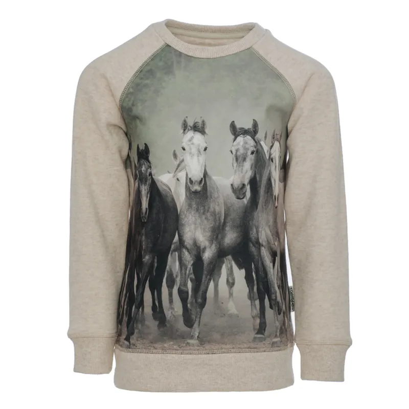Horseware Ladies Printed Sweatshirt - Oatmeal