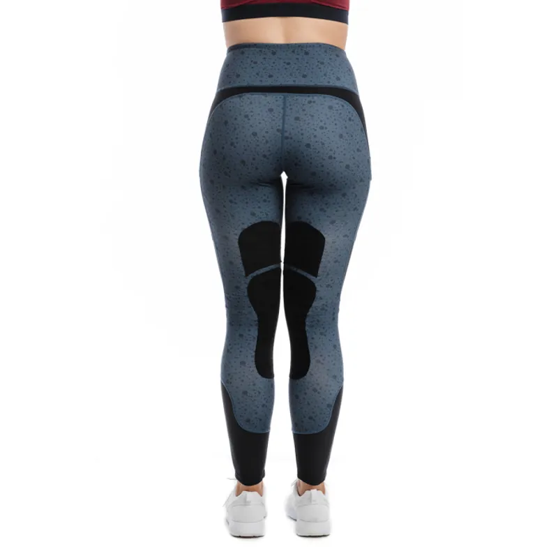 Horseware Riding Tights - Navy Dot-1