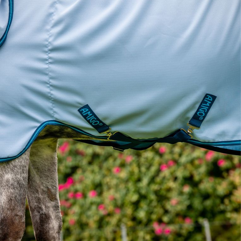 Horseware Amigo Ripstop Hoody - Azure Blue/Navy/Electric Blue-5