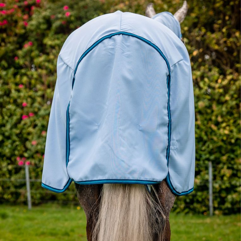 Horseware Amigo Ripstop Hoody - Azure Blue/Navy/Electric Blue-6