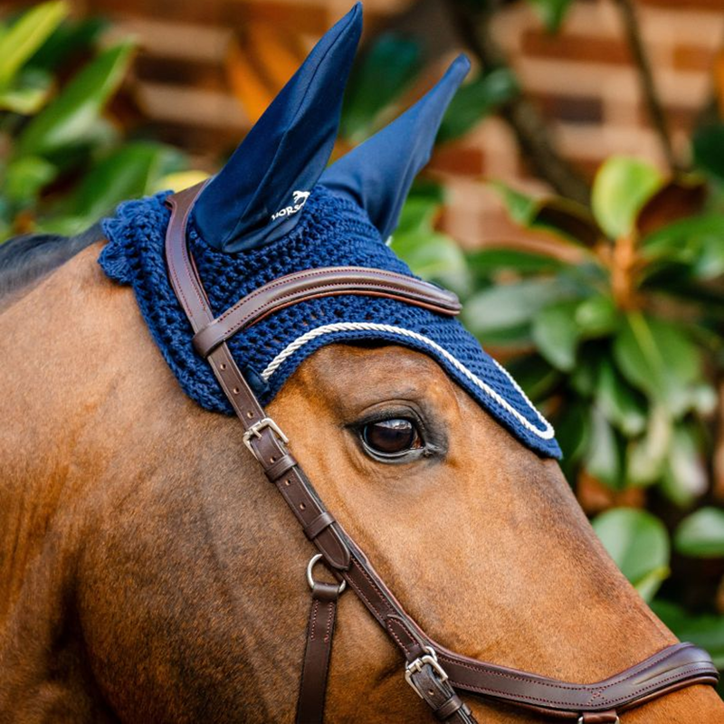 Horseware Signature Ear Net - Navy-1