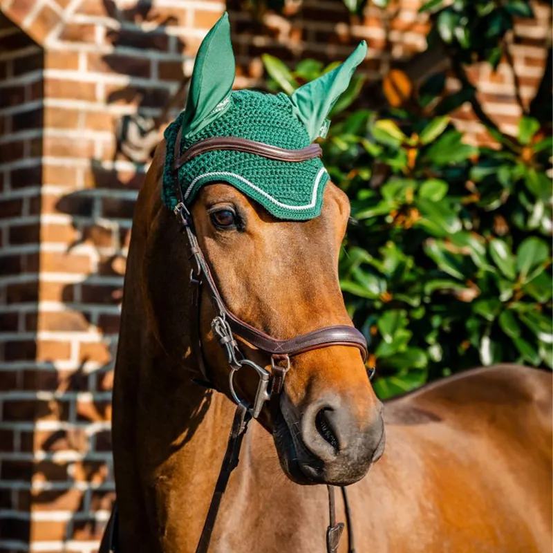 Horseware Signature Ear Net - Hunter Green