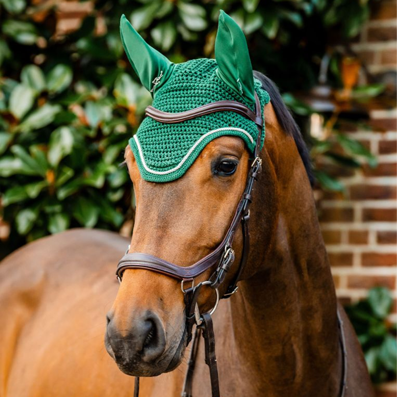 Horseware Signature Ear Net - Hunter Green-1