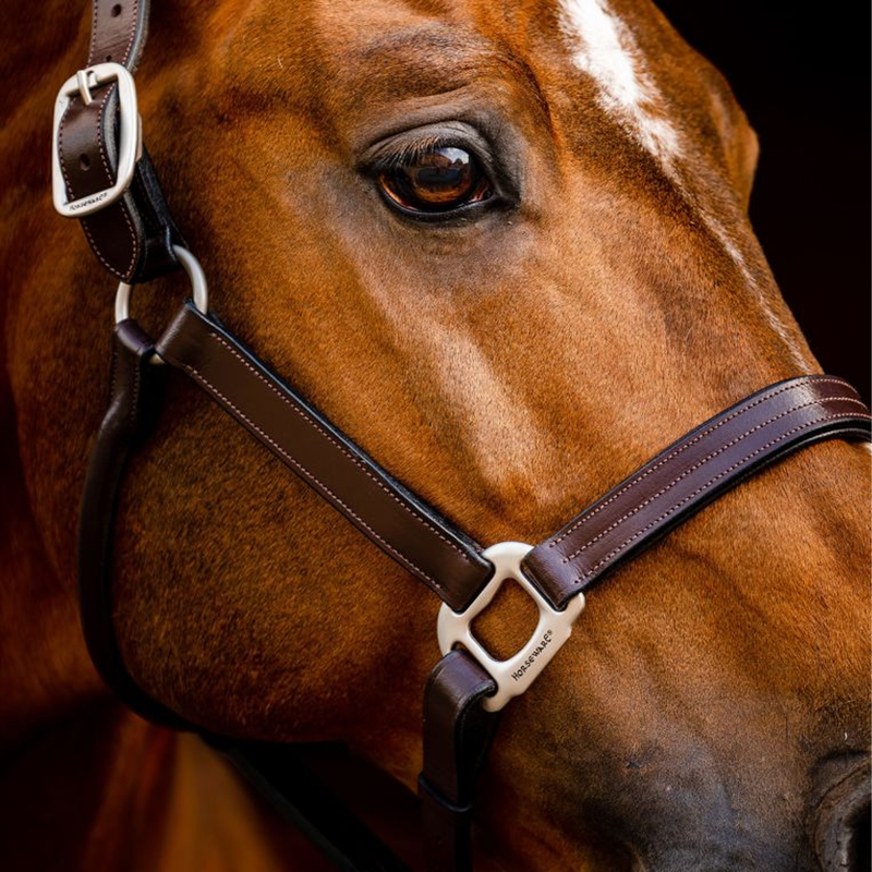 Horseware Signature Leather Headcollar - Brown-1