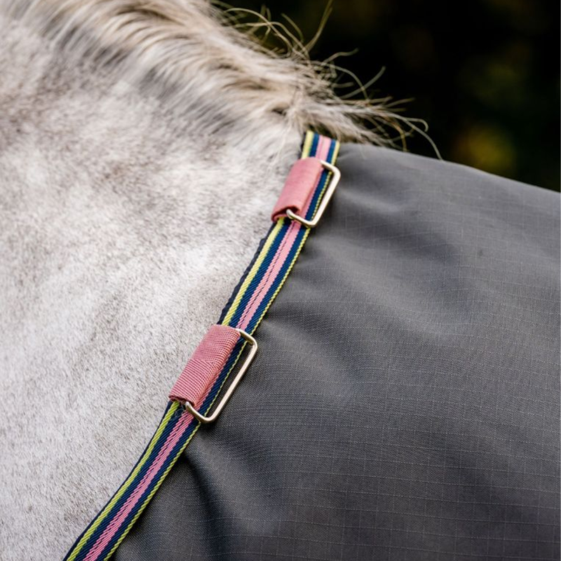 Horseware Amigo Hero Ripstop Lite Turnout Rug - Shadow/Rose/Navy-3