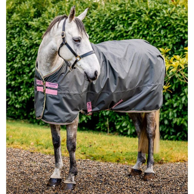Horseware Amigo Hero Ripstop Lite Turnout Rug - Shadow/Rose/Navy-2