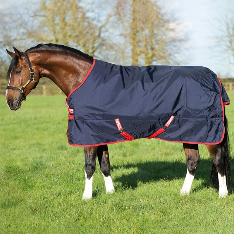 Horseware Rambo Original Medium 200g Turnout Rug - Navy/Red-1
