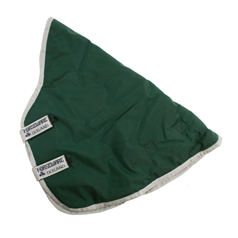 Horseware Rambo Original Lite 0g Turnout Hood - Green/Silver-2