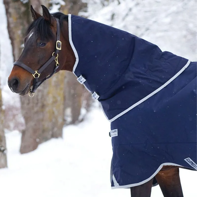 Horseware Rambo Original 150g Turnout Hood - Navy/Silver