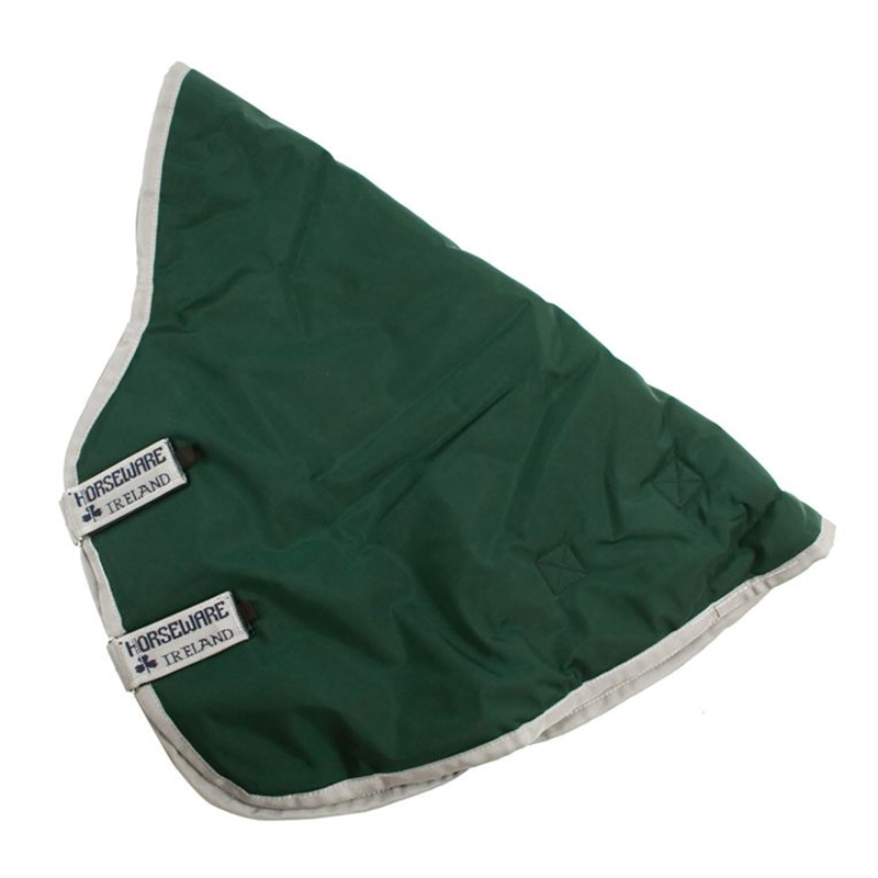 Horseware Rambo Original 250g Turnout Hood - Green/Silver-1