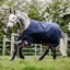 Horseware Rambo Original 100g Turnout Rug With Leg Arches - Navy/Orange/Tan/Brown