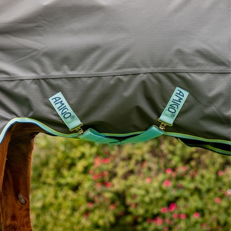 Horseware Amigo Hero Ripstop 50g Turnout Rug - Shadow/Blue Haze/Navy-4