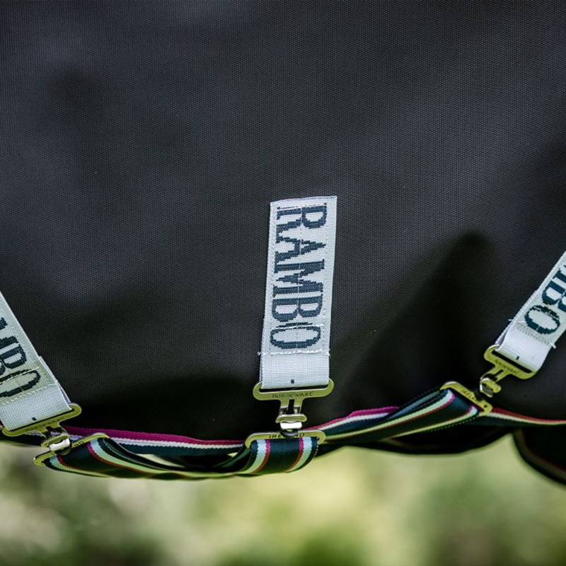 Horseware Rambo Supreme 1680D Vari-Layer Turnout 250g - Navy/Burgundy/Dusty Blue-4