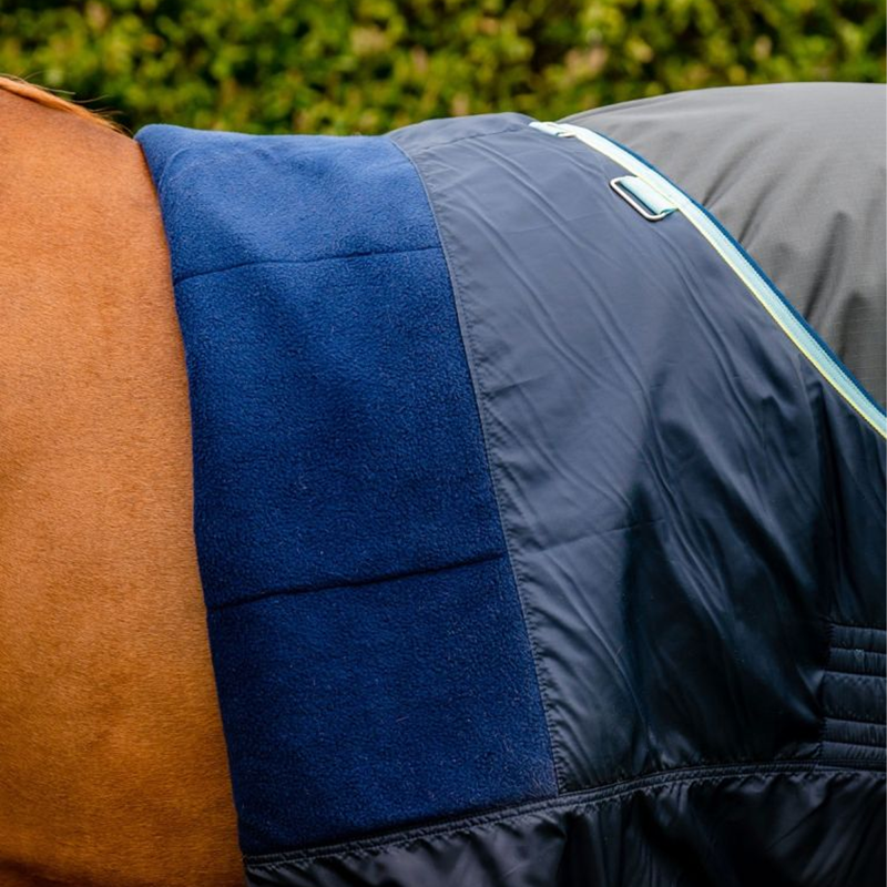 Horseware Amigo Hero Ripstop 50g With Fleece Lining - Shadow/Blue Haze/Navy-2