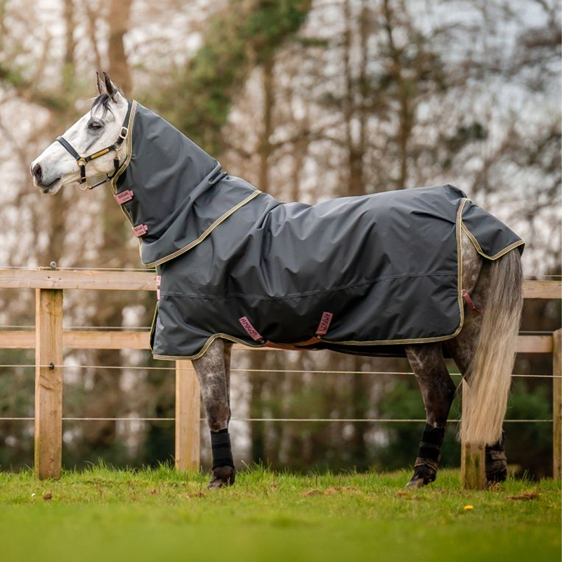 Horseware Amigo Hero Ripstop Plus Turnout Rug 0g - Shadow/Rose/Navy-2