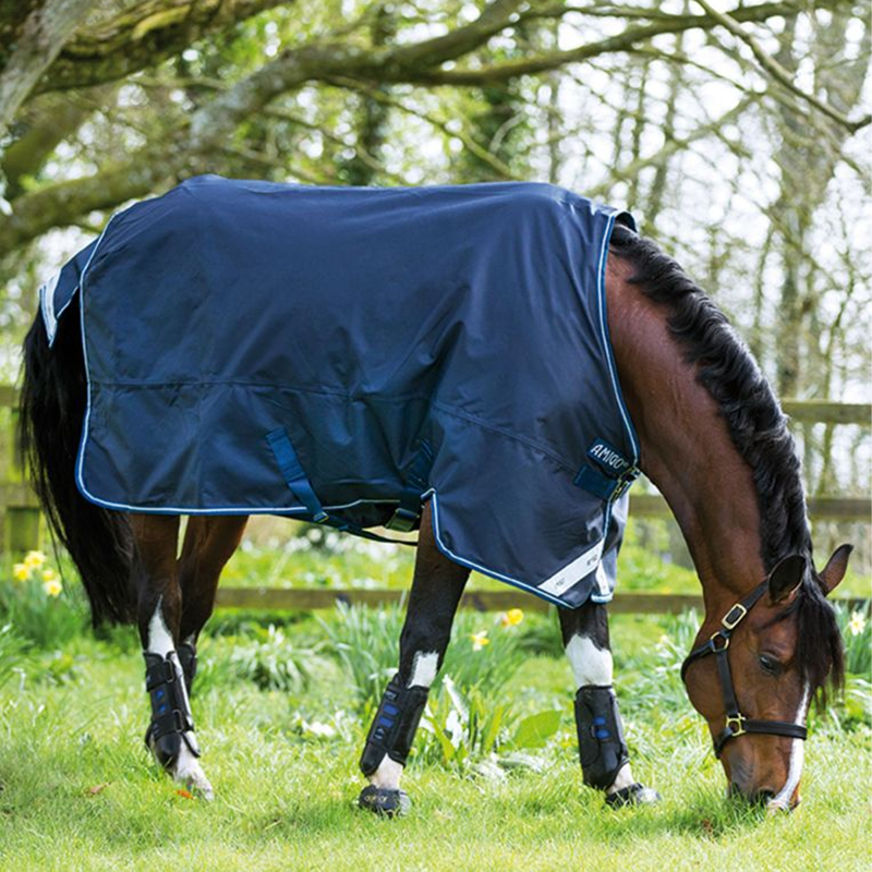 Horseware Amigo Bravo 12 0g Light Turnout Rug - Navy/Navy/White-1