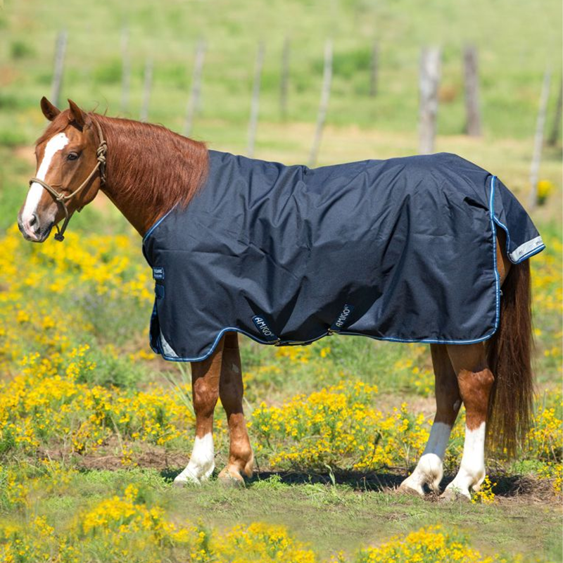 Horseware Amigo Bravo 12 Original 450g Turnout Rug - Navy/Navy/White-1