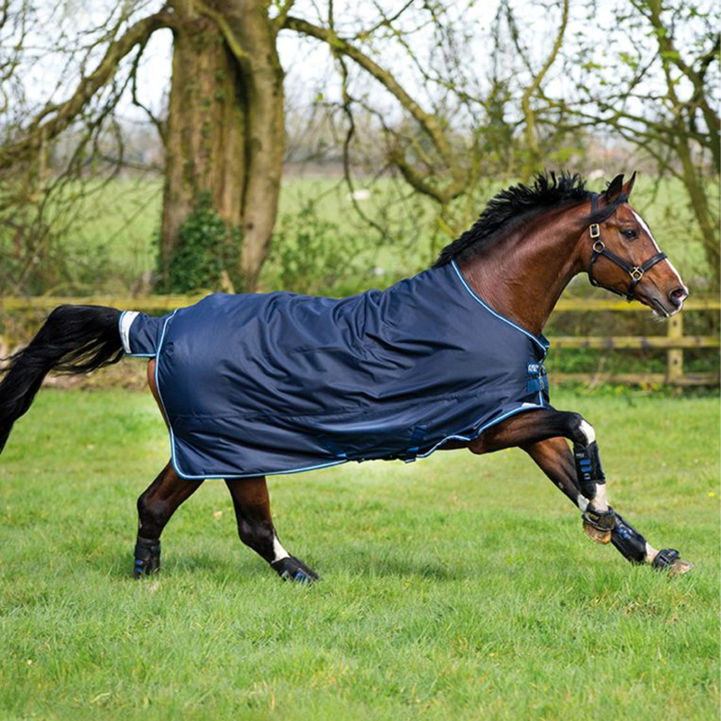 Horseware Amigo Bravo 12 Original 450g Turnout Rug - Navy/Navy/White-2