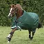 Horseware Rambo Original 100g Turnout Rug With Leg Arches - Green/Red