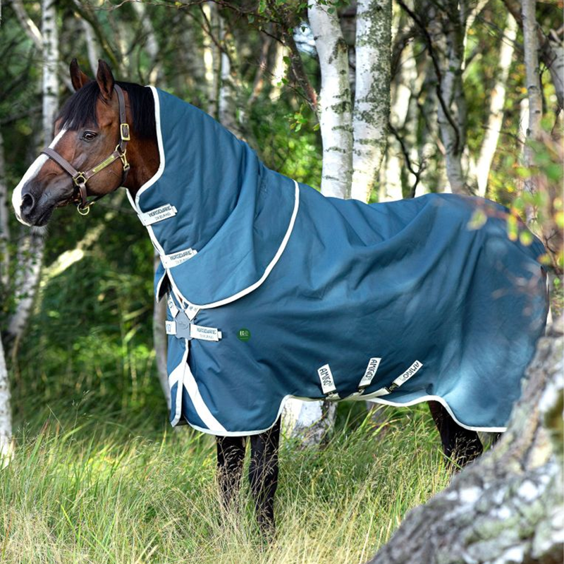 Horseware Amigo AmEco 12 Plus 0g Turnout Rug - Teal/Grey-1