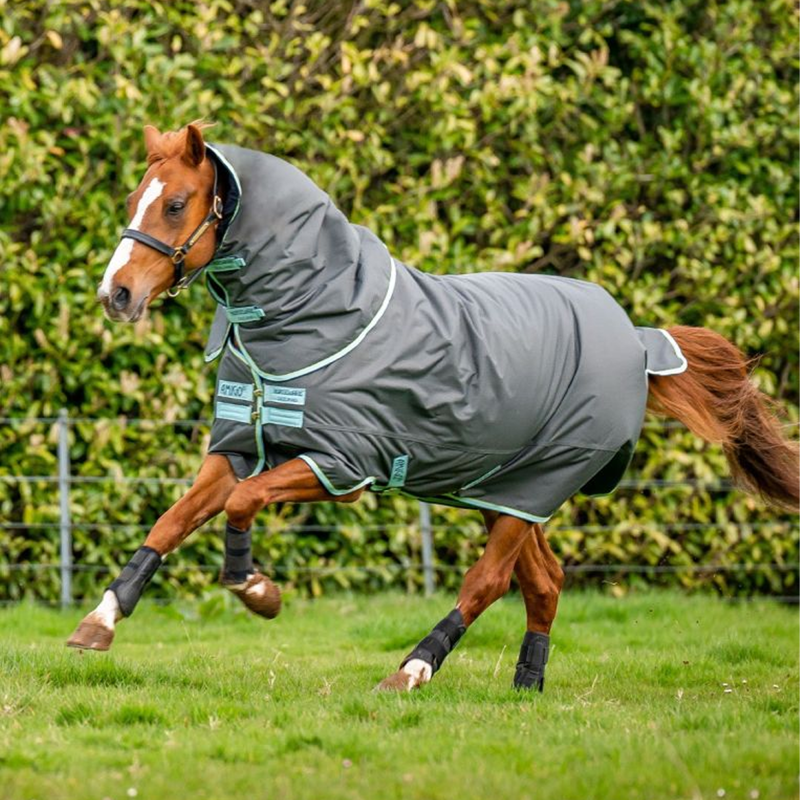 Horseware Amigo Hero Ripstop Plus Medium Turnout - Shadow/Blue Haze/Navy-1