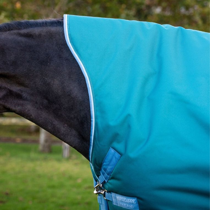 Horseware Amigo Bravo 12 Wug 400g Turnout Rug - Storm Green/Turquoise/Aqua-2