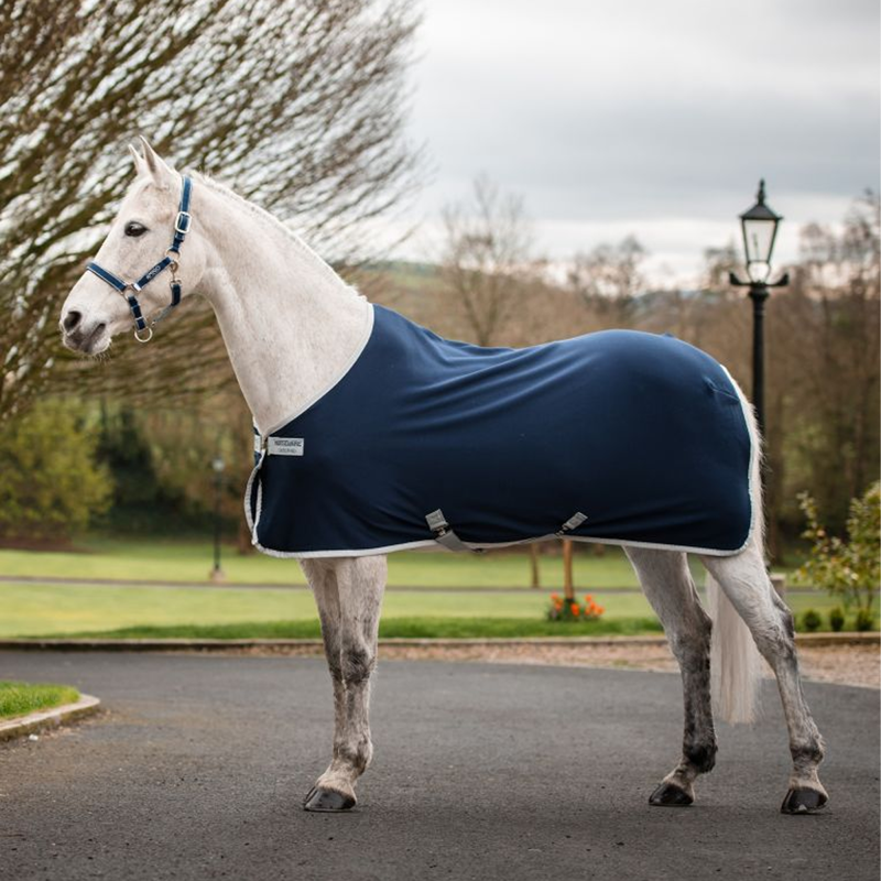 Horseware Amigo Jersey Cooler - Navy/Silver-1