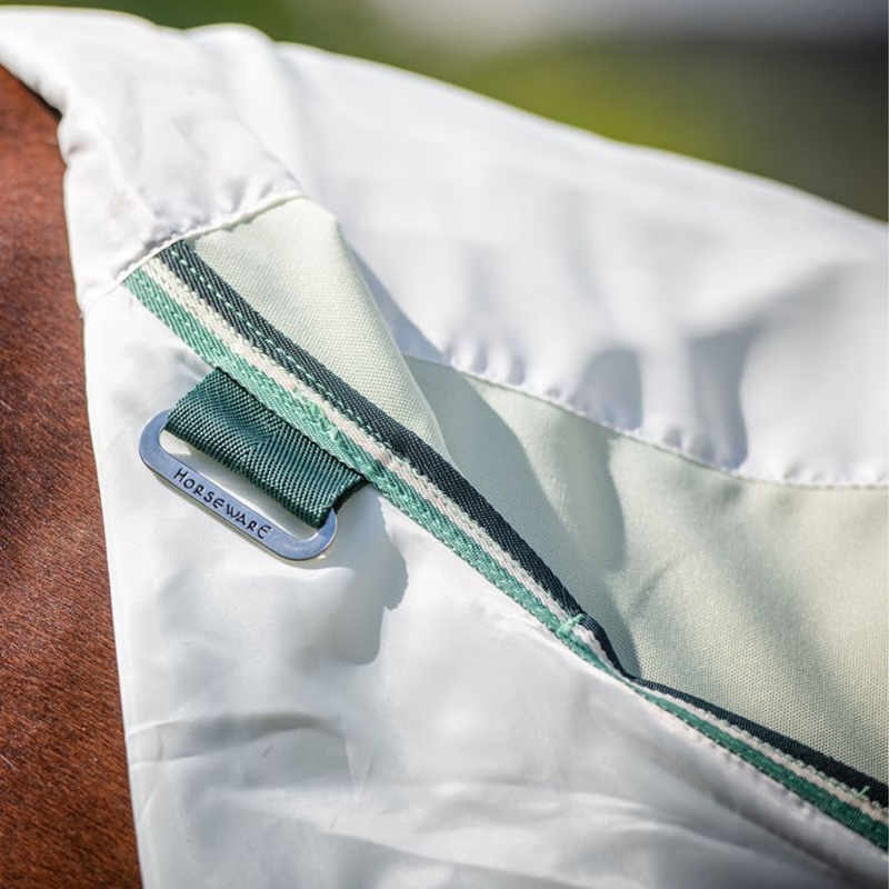 Horseware Rambo Hoody Fly Rug - Green/Sage/Beige/Green-4