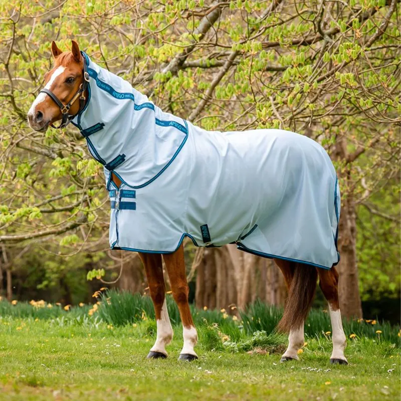Horseware Amigo Bug Rug Fly Sheet - Azure Blue/Navy/Electric Blue