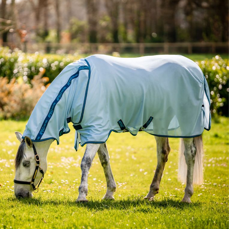 Horseware Amigo Bug Rug Fly Sheet - Azure Blue/Navy/Electric Blue-1